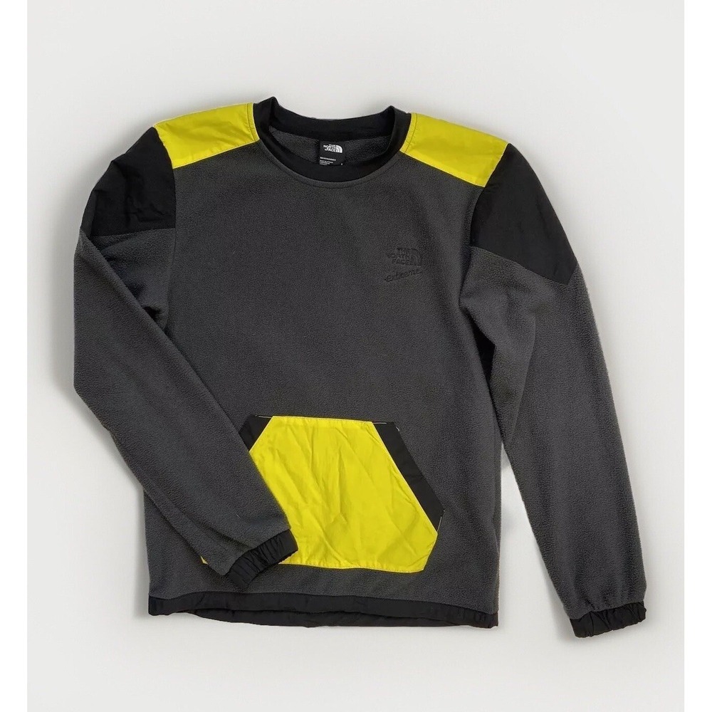 The North Face Extreme Pullover Fleece Gray Colorblock / Men's Small